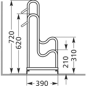 3110032350 Standparker,einseitig L1750mm,5EP,vzk.,zerlegt
