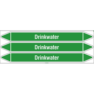 BRADY LEIDINGMERKER DRINKWATER (37 X 355) CARD/ 3 MERKERS