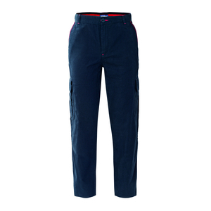 PANTALONE 100% COT SANTIAGO BLU A85010-01 # M