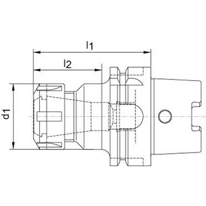 9314500022 Spannzangenf. D69893A HSK-A63 ER40x120 F