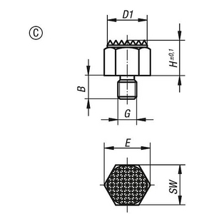 K0298.3081 Positionsfuss Form C