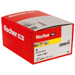 CHEVILLE A CLOU N 8X120/80 S UE=50 (BOITE) / PRIX DU CENT