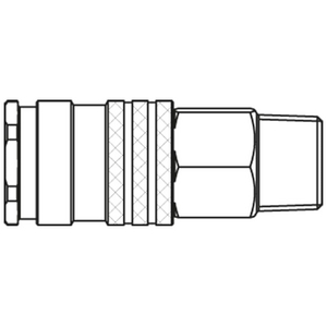 PARKER SNELKOPPELING 1/2" UIT 1800KAAK21MPN
