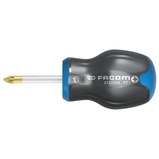 Facom Schraubendreher ATWHH2.5X75 – Ergonomischer 2-Komponenten-Griff, Für Präzises Arbeiten