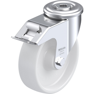 ROULETTE PIVOT. 150KG D.125MM AC BAND.POLYA 40MM MOY ROULX+FR