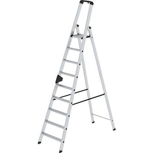3210031565 Stufen-Stehleiter Alu 9 Stufen mit Brücke