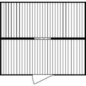 3110030805 Materialcontainer 2-er KOMBI MC 1500