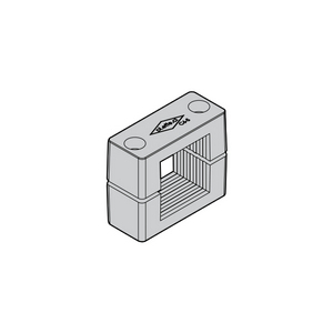 COLLARE SERIE STANDARD LEGGERA RETTANGOLARE C6 Q 40 - POLIPROPILENE - SOLO COLLARE C6Q40-040-PP
