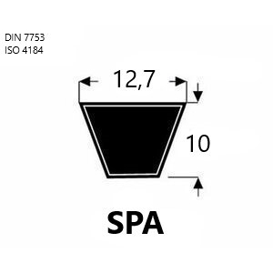 CINGHIA TRAPEZIA SPA 850 - 12,7X10X850LP SPA850