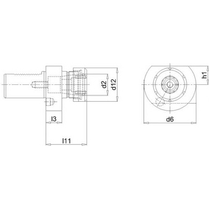 9326800010 VDI Spannzangenhalter E4 30xER40 FORTIS