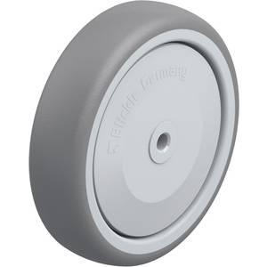 228932-RUOTA CON RIVESTIMENTO IN GOMMA TERMOPLASTICA, NUCLEO IN POLIPROPILENE TPA 126/8KF