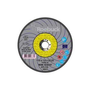 "DTI" - STAINLESS STEEL - CUTTING DISC Diameter mm 115