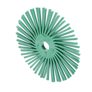 400 SPAZZOLE RADIALI CON PERNO A FILO ABRASIVO CURVO TIPO C RB-ZB DIAMETRO 76,2MM P.N. 30129 BLU 7000028532
