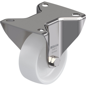 32540-RUOTA CON SUPPORTO FISSO IN ACCIAIO INOX, ATTACCO A PIASTRA RUOTA IN POLIAMMIDE BX-PO 75G