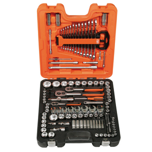 S138 (BAHCO) Steckschlüssel-Satz 3/8 Zoll+1/2 Zoll+1/4 Zoll, 138-Tlg