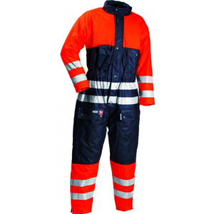 LYNGSOE WINTEROVERALL FR LR33 HI-VIS ORANJE/MARINE MT L