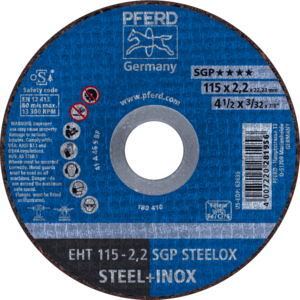PFERD DOORSLIJPSCHIJF EHT 115-2,2A46SSGP-INOX VLAK