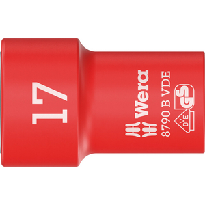 DOUILLE ZYKLOP VDE 8790 B, ISOLEE, CARRE 3/8, 17X46 MM