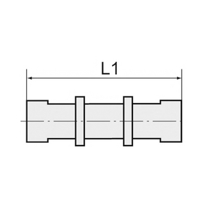 12.500-5 Schottverschraubung, M7x0,75, für Schlauch 5/3 mm, MS vern.