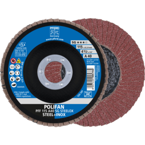 DISQUE PFF 115X22,23 GR 40 EXECUTION A SG 67604115