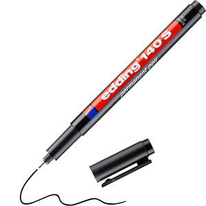 EDDING PERMANENT RONDE PUNT 0,3MM 140S OHP MARKER ZWART 001
