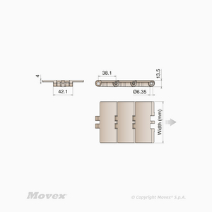 CH. PLASTIQUE LF 820 K450 (POM) PLASTIC PIN 3048M AU METRE