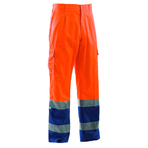 PANTALONE ALTA VISIBILITA' 21 ARANCIO/BLU AVB02204-21 # L