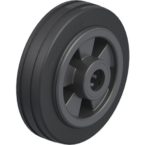 VPP 100/15R Rad mit Standard-Vollgummireifen, Kunststoff-Felge
