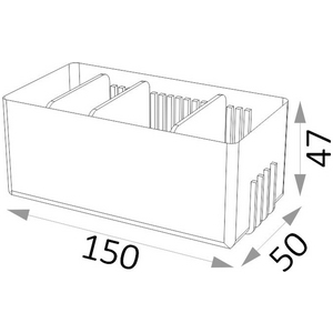 863522 Regalkasten 50x150 mm