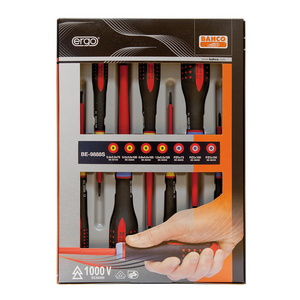 ASSORTIMENTO CACCIAVITE ERGO ISOLATI, 7 PEZZI BE-9888S