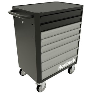 ROLLER CABINET 8 DRAWERS BLACK AND GREY 893465