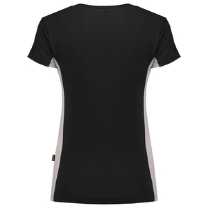 TRICORP T-SHIRT DAME 102003 ZWART/GRIJS MT S