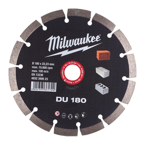 MILWAUKEE DIAMANTSLIJPSCHIJF BETON/BAKSTEEN DU 180MM