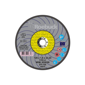 "DTI" - STAINLESS STEEL - CUTTING DISC Diameter mm 125