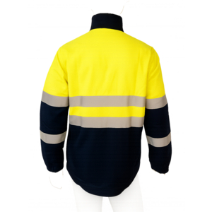 BLOUSON HOMME TELLURE T2 HV MULTIRISQUES JAUNE HV/MARINE