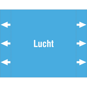 BRADY LEIDINGMERKER 160X125 LUCHT