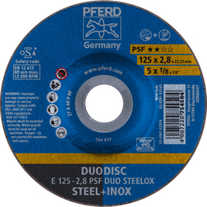 PFERD COMBISCHIJF E 125-2,8 A46 P PSF-INOX DUO