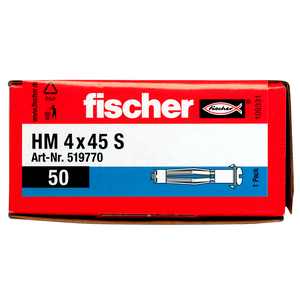 HM 4X45 S Hohlraum-Metalldübel
