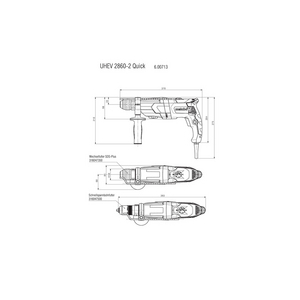 01020208, 8111100050, 600713510 Kombihammer Set UHEV 2860-2 Q Set