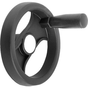 K0725.4200X20 Speichenhandrad Kunststoff Drehb. Gr. o. Nut, D1=200, D2=20