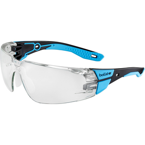 LUNETTE DE SECURITE INCOLORE RUSH+ 2.0 - M/L - BLEU