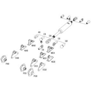 OA8 Beschlag fürGS-19,22 GZ19,HB maximale Belastung 1200N