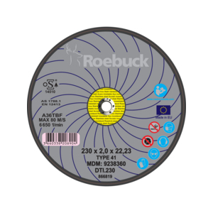 "DTI" - STAINLESS STEEL - CUTTING DISC Diameter mm 230
