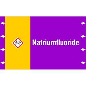 BRADY LEIDINGMERKER 340X210 NATRIUMFLUORIDE