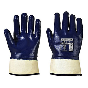 GUANTO NBR COMPL.RIC.CON MANICHETTA BLU NAVY A302-NAR-XL