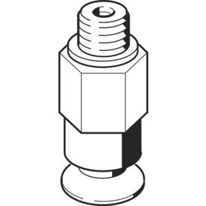 VAS-10-M5-SI-B Suction cup complete