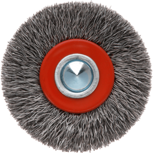 BROSSE CIRC/TIGE D.50MM EP.10MM ACIER ONDULE 0,3 MM (T=13 MM)