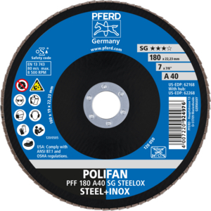 DISQUE PFF 180 A 40 22,23 SG ACIER/INOX/SYNTH 67604185