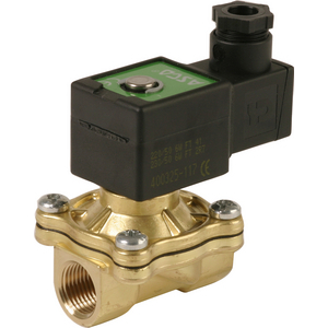 PILOT OPERATED SOLENOID VALVE-2/2 NC-1/2'' (DN15)-ORIFICE: 19,0-BRASS-RESILIENT: NBR-15,3 W-COIL CLA G238A047SCD2