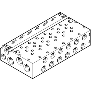 VABM-L1-10AW-M7-6 Manifold strip